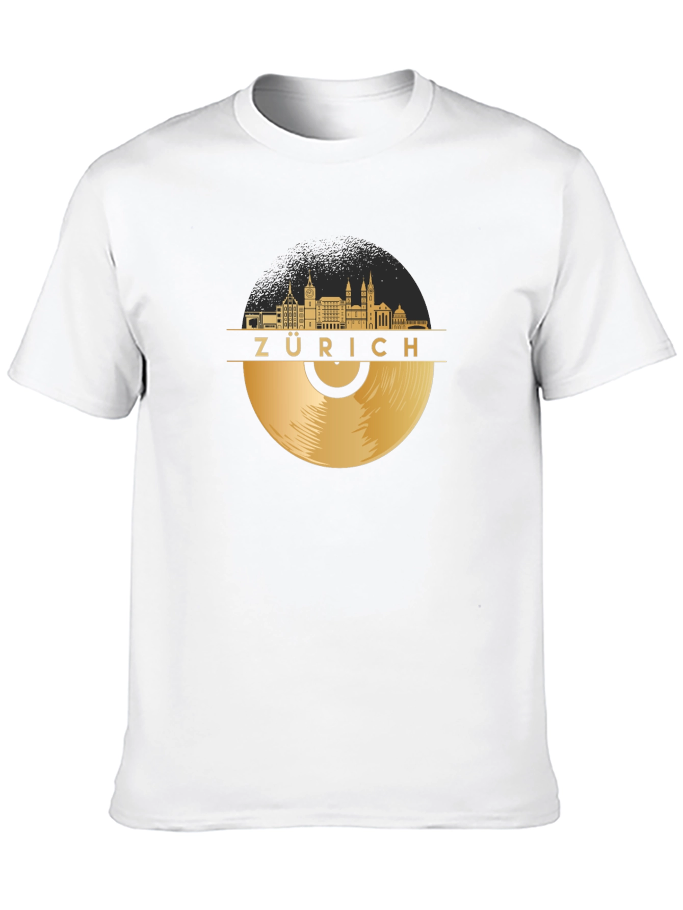 Zurich Skyline Record T-Shirt