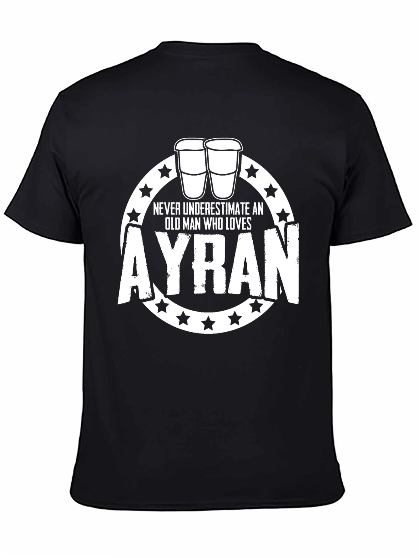 Funny Ayran Lover T-Shirt - Old Man Ayran Graphic Tee