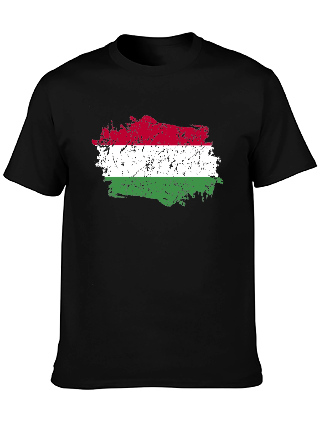 Hungary Flag Distressed T-Shirt