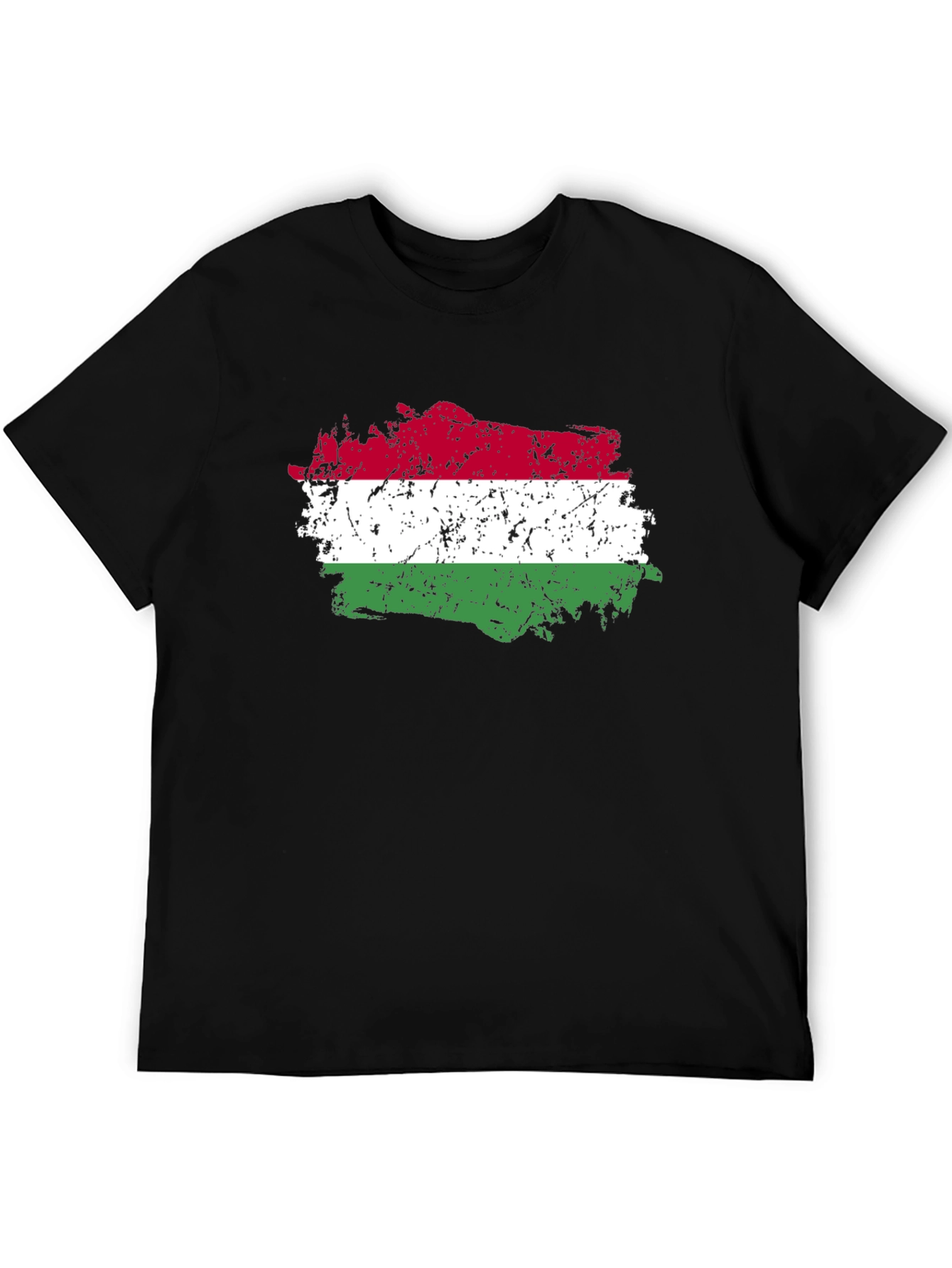 Hungary Flag Distressed T-Shirt