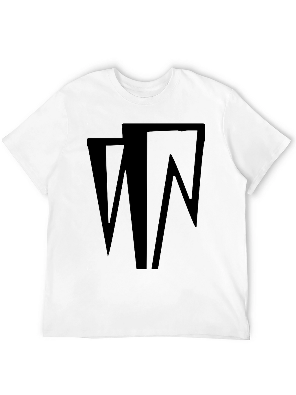 Geometric Graphic Tee - Modern Black T-Shirt