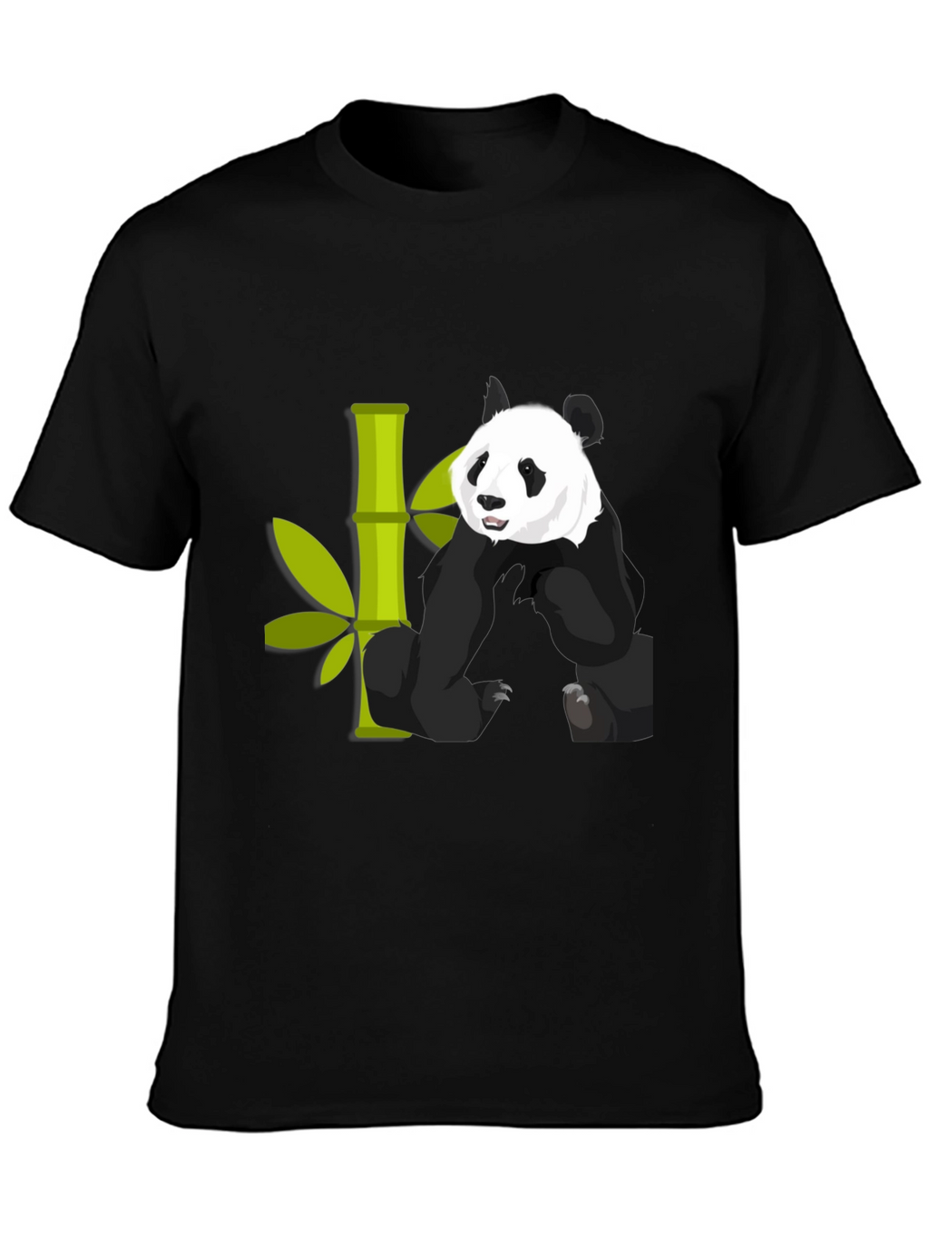 Panda & Bamboo Graphic T-Shirt - Unique Design!