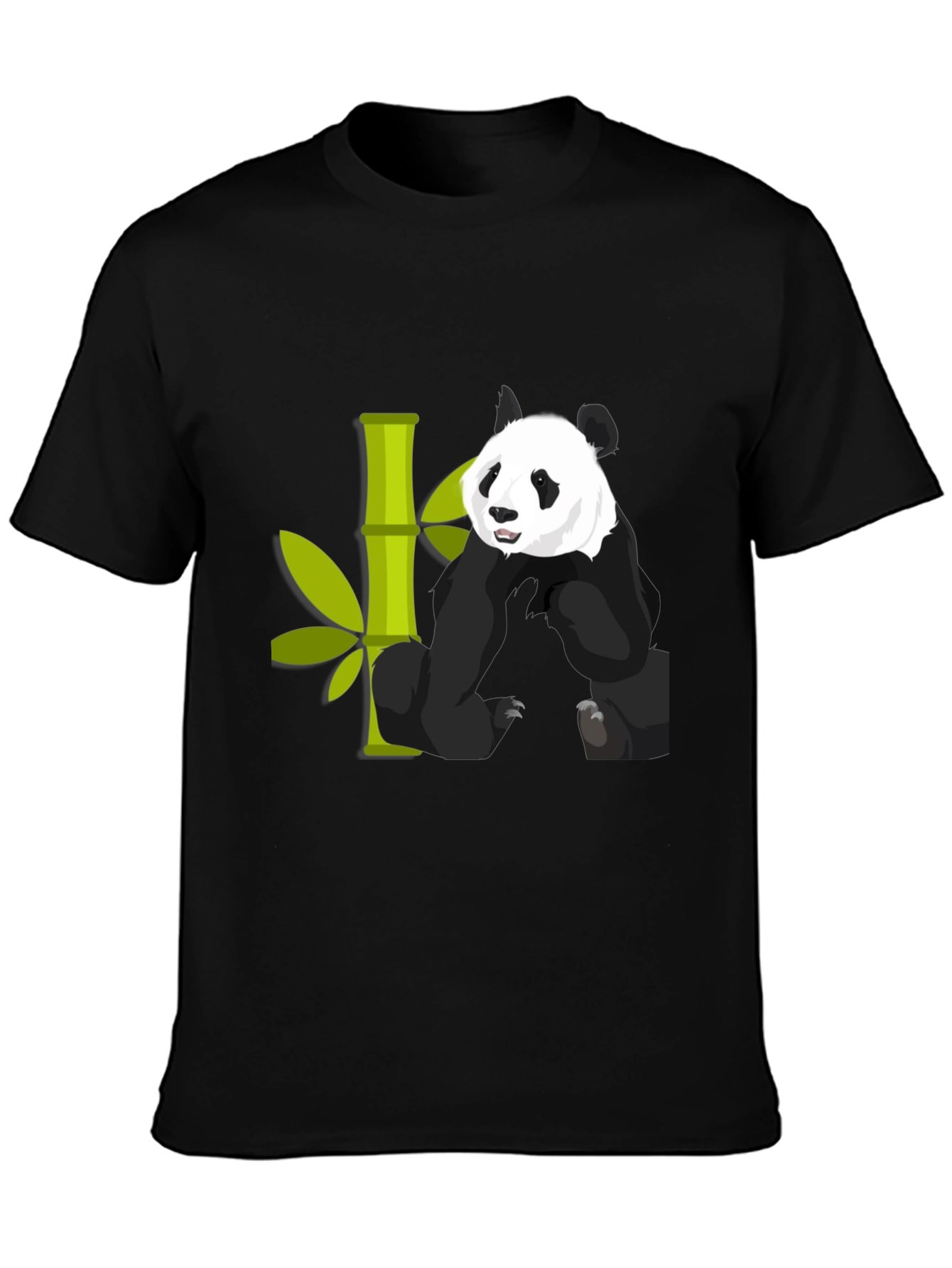 Panda & Bamboo Graphic T-Shirt - Unique Design!