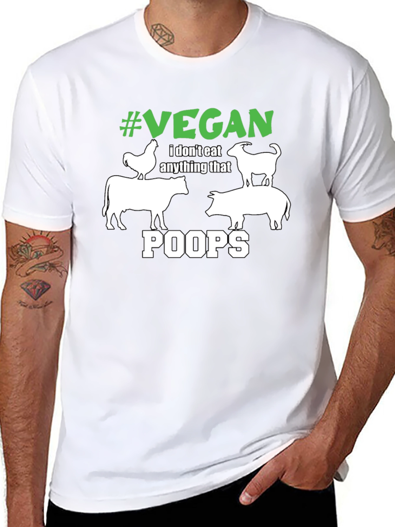 Vegan T-Shirt: I Dont Eat Anything That Poops