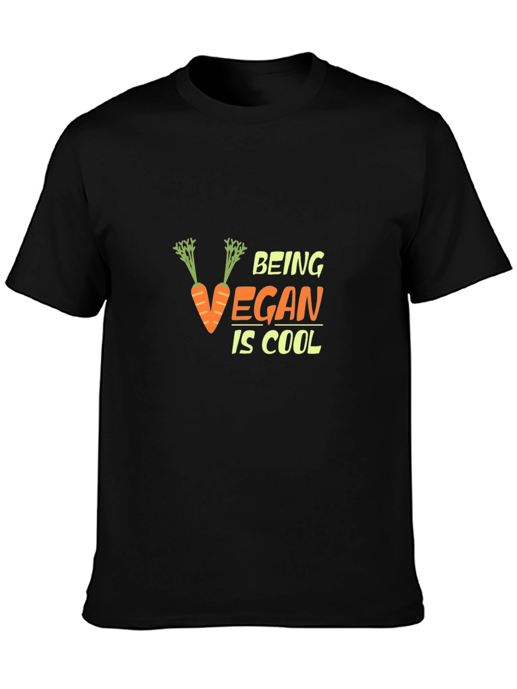 Being Vegan is Cool Black T-Shirt