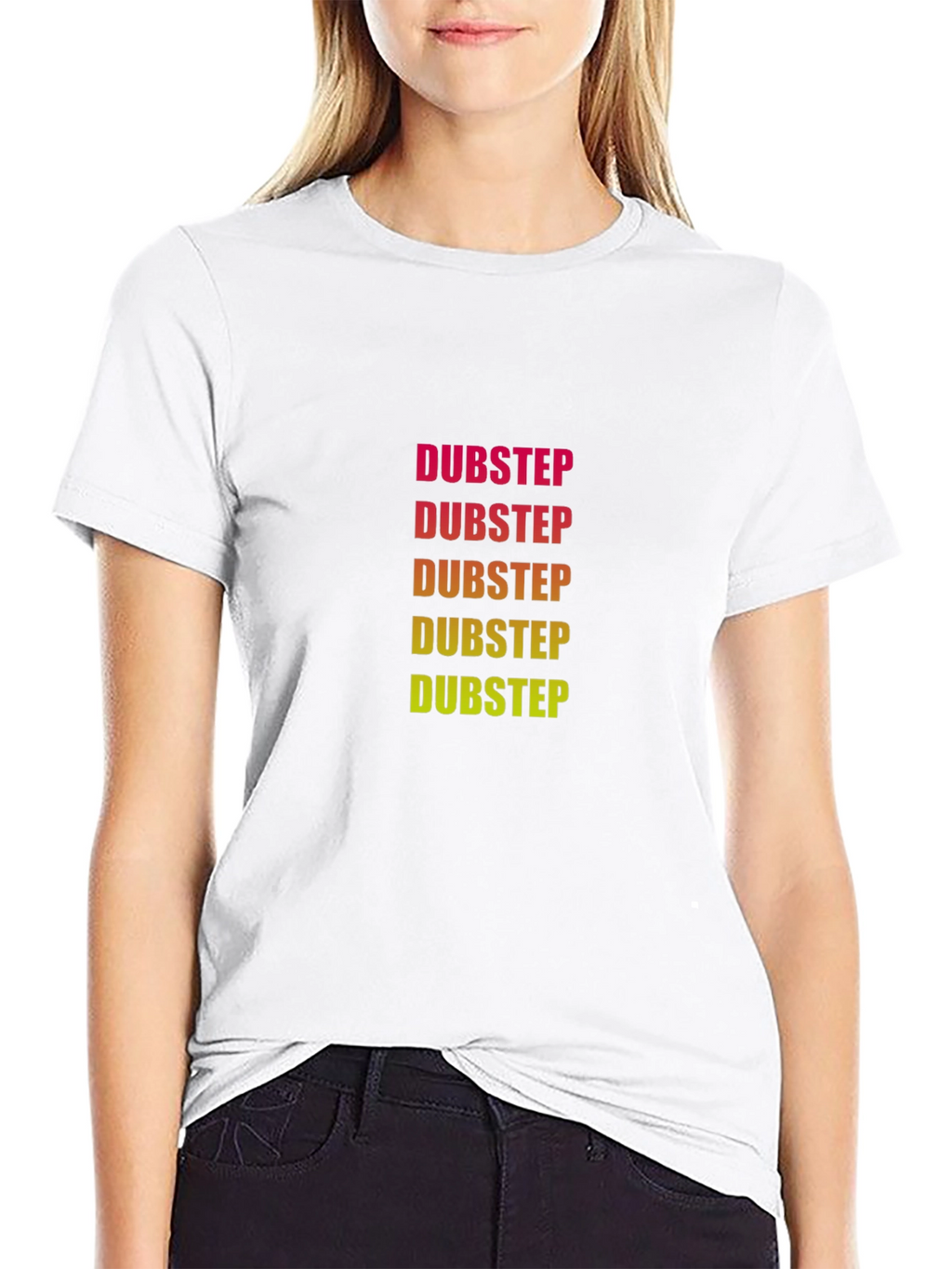 Dubstep Graphic Print Black T-Shirt