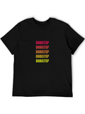 Dubstep Graphic Print Black T-Shirt