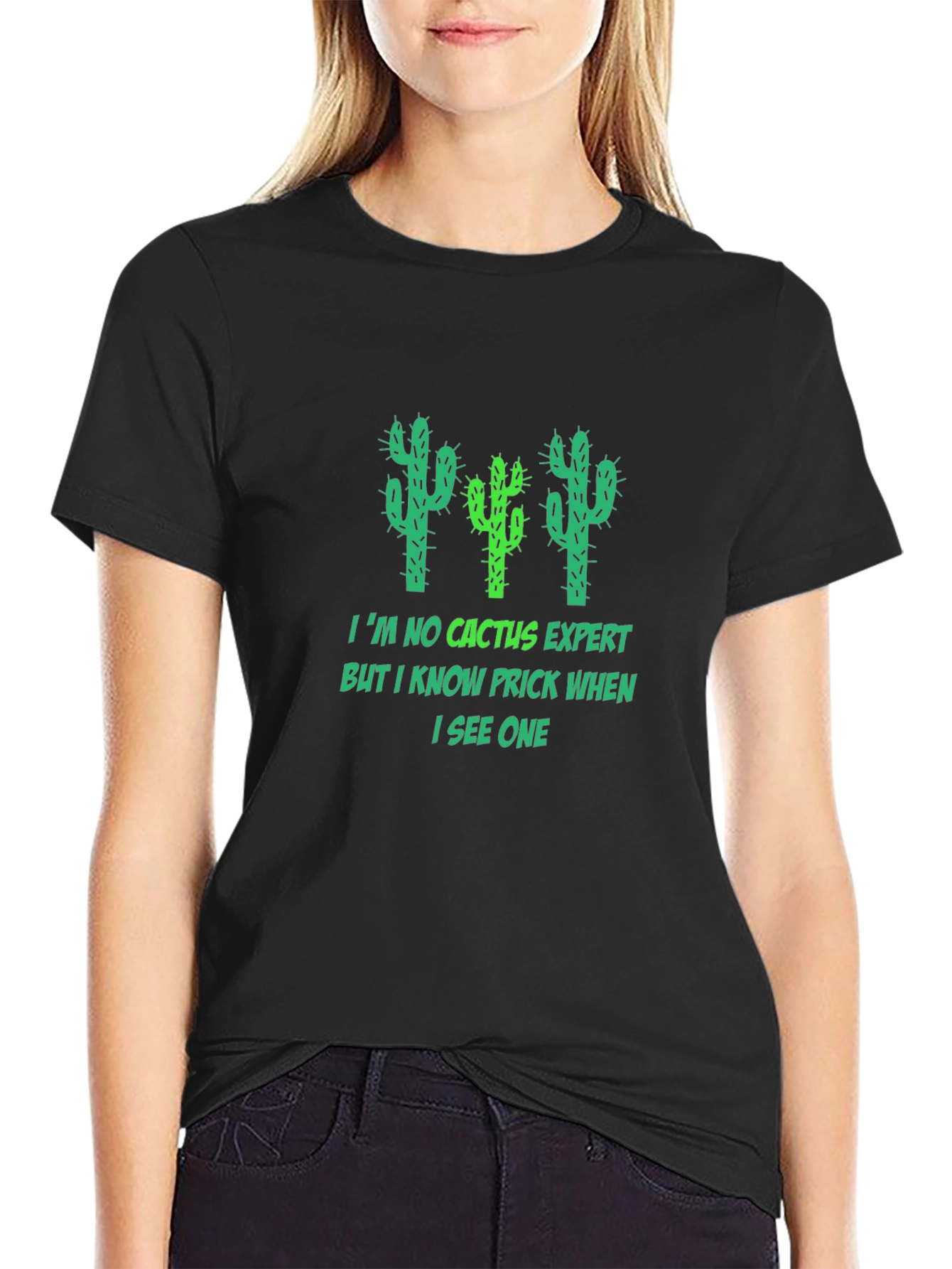 Funny Cactus Expert Graphic Tee - Prickly Humor