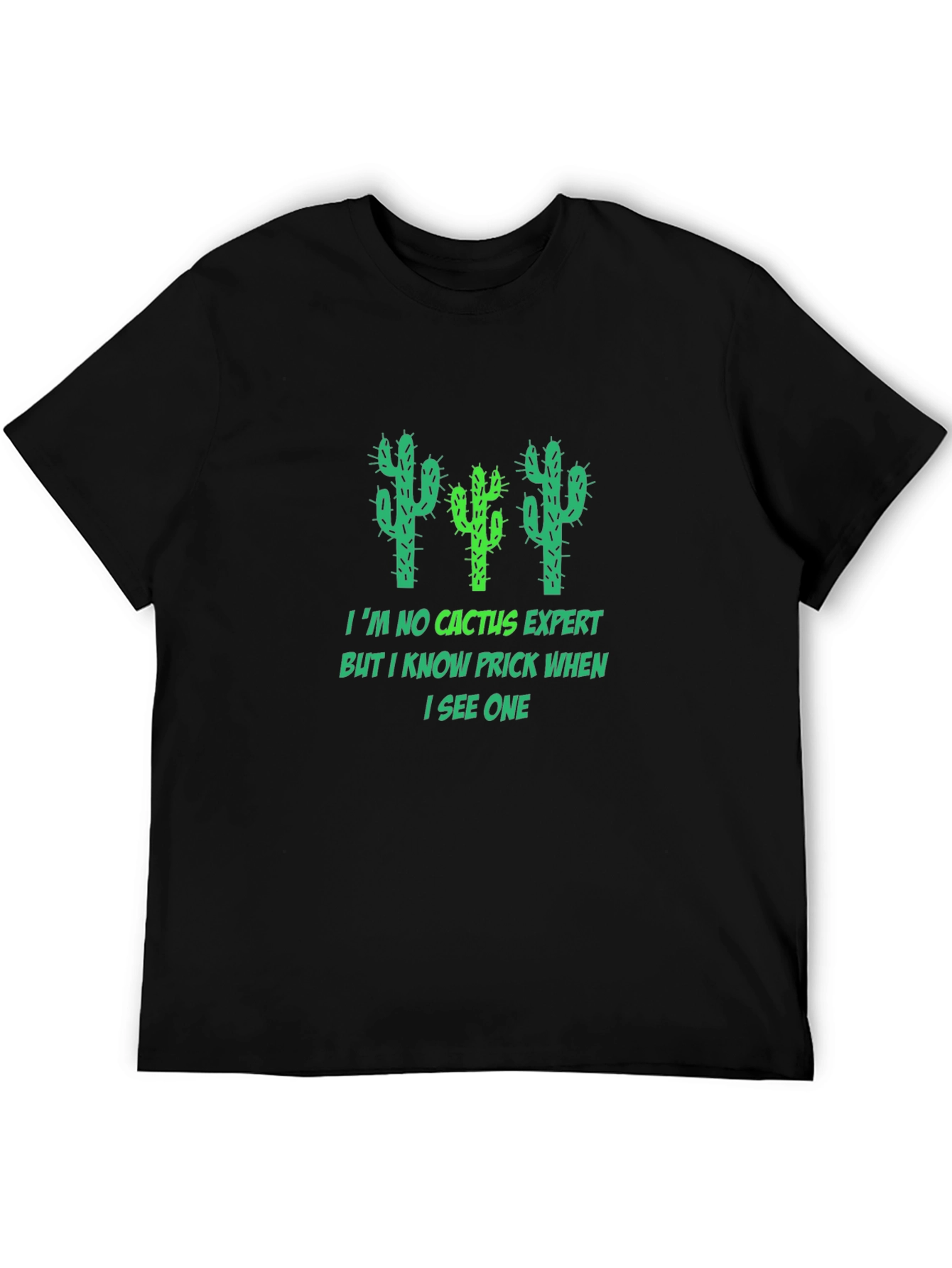 Funny Cactus Expert Graphic Tee - Prickly Humor