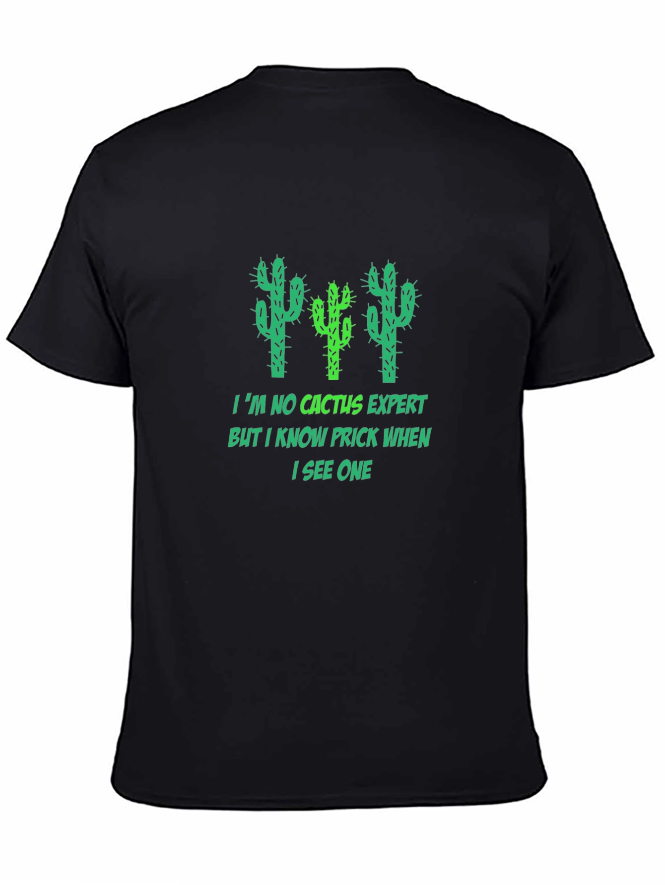 Funny Cactus Expert Graphic Tee - Prickly Humor