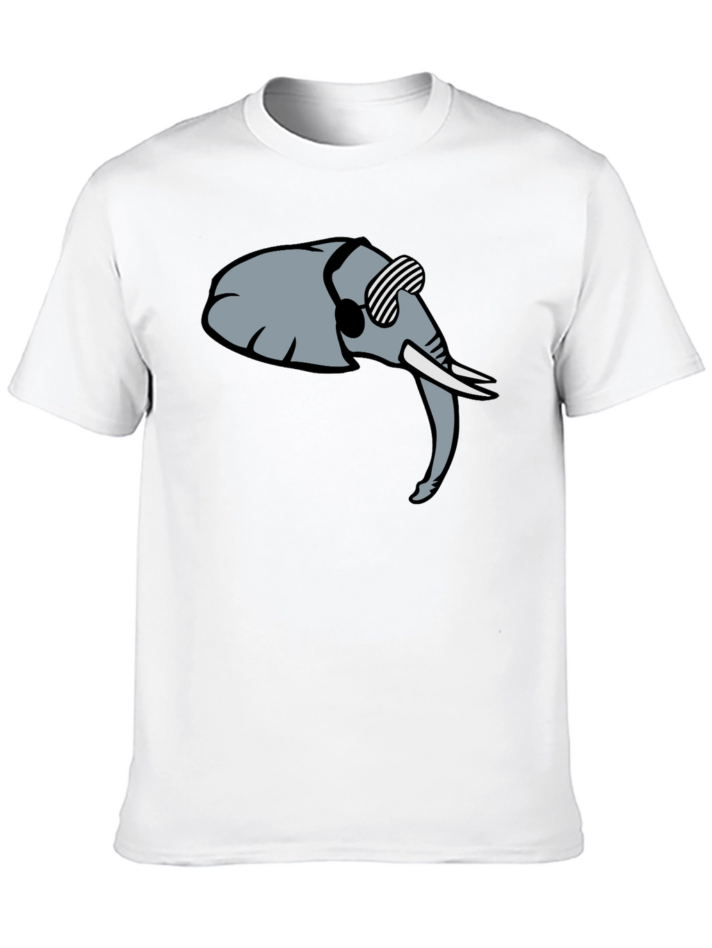 Cool Elephant Graphic Tee - Trendy Black Shirt