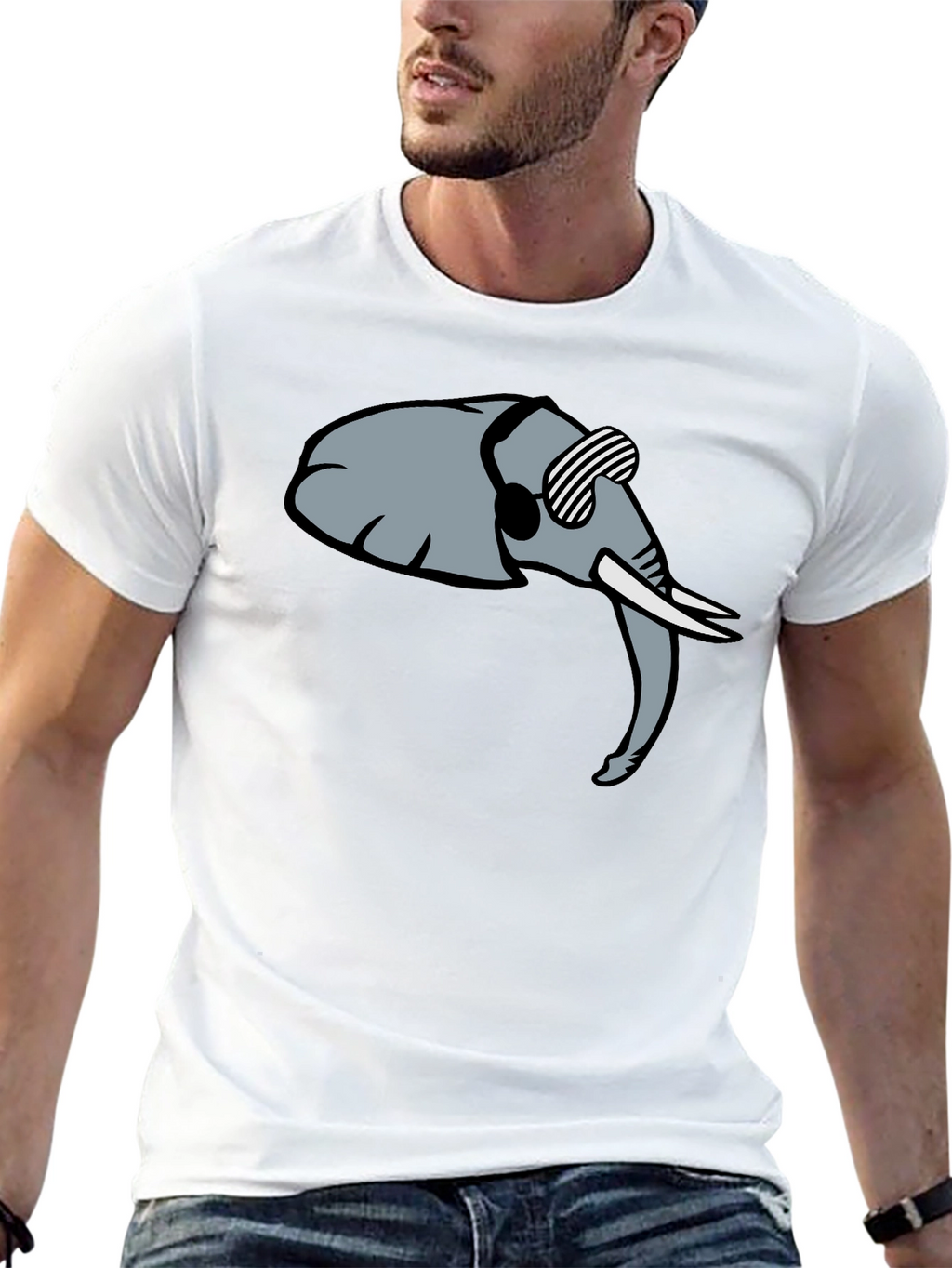 Cool Elephant Graphic Tee - Trendy Black Shirt
