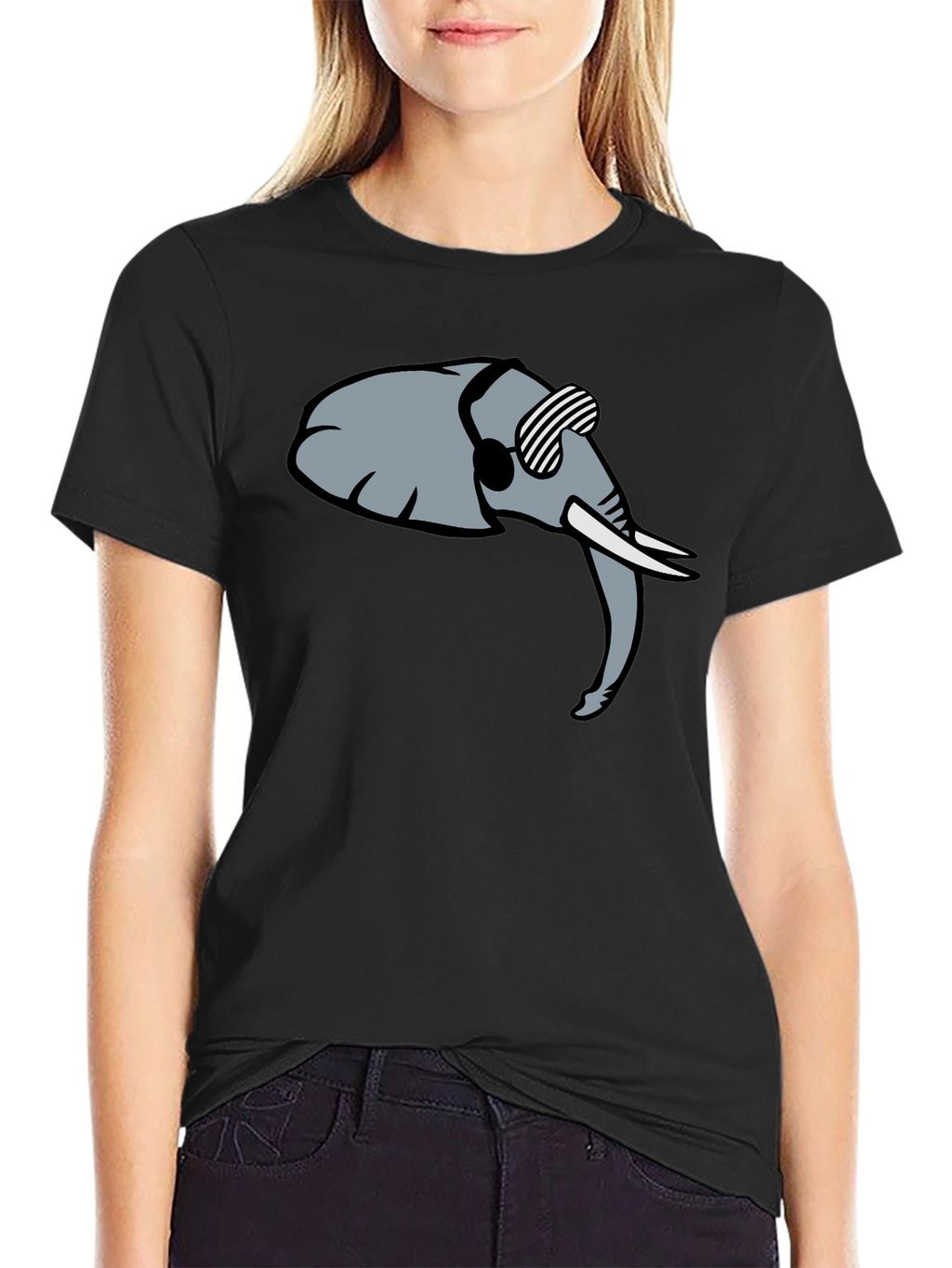 Cool Elephant Graphic Tee - Trendy Black Shirt