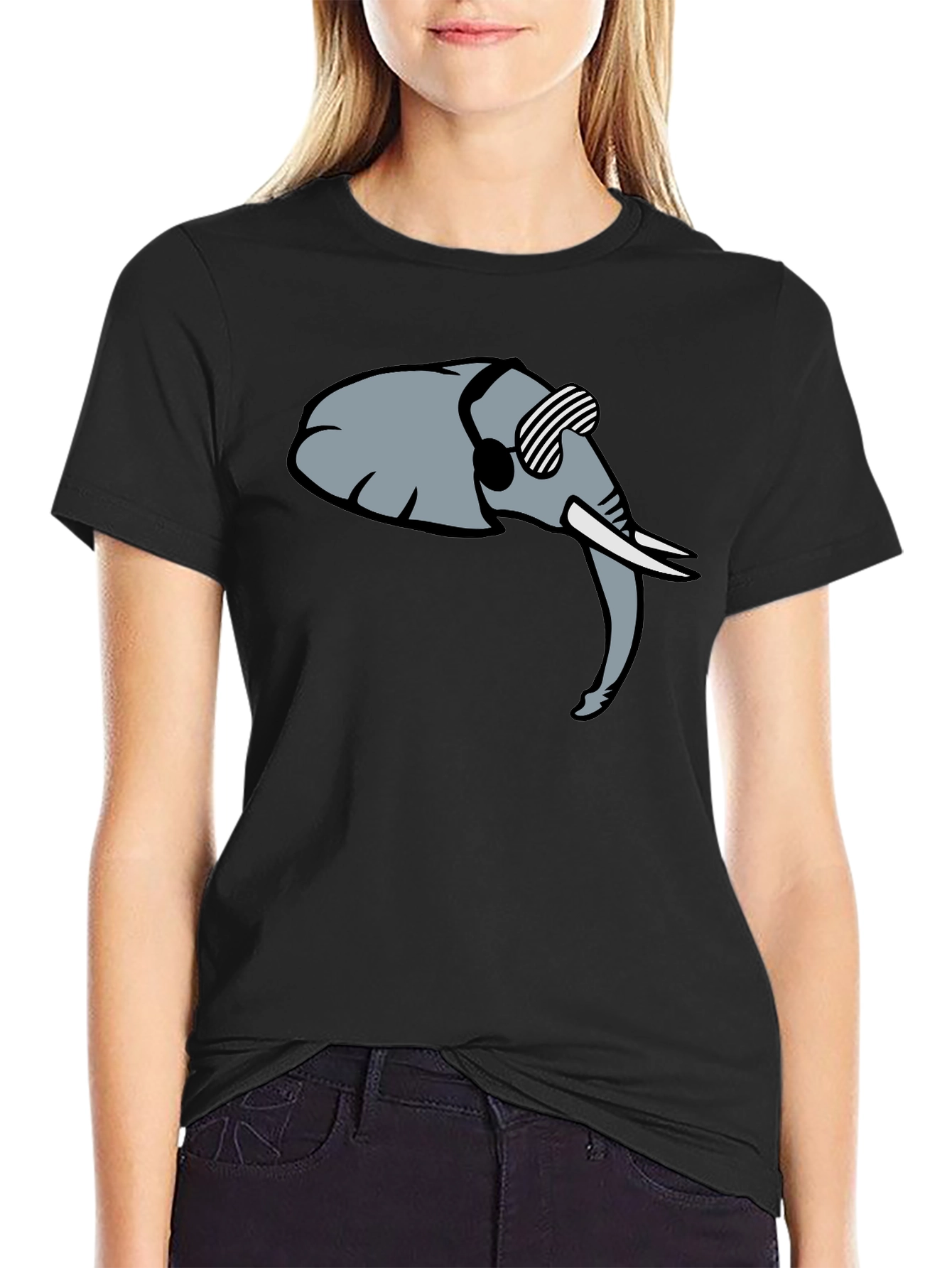 Cool Elephant Graphic Tee - Trendy Black Shirt