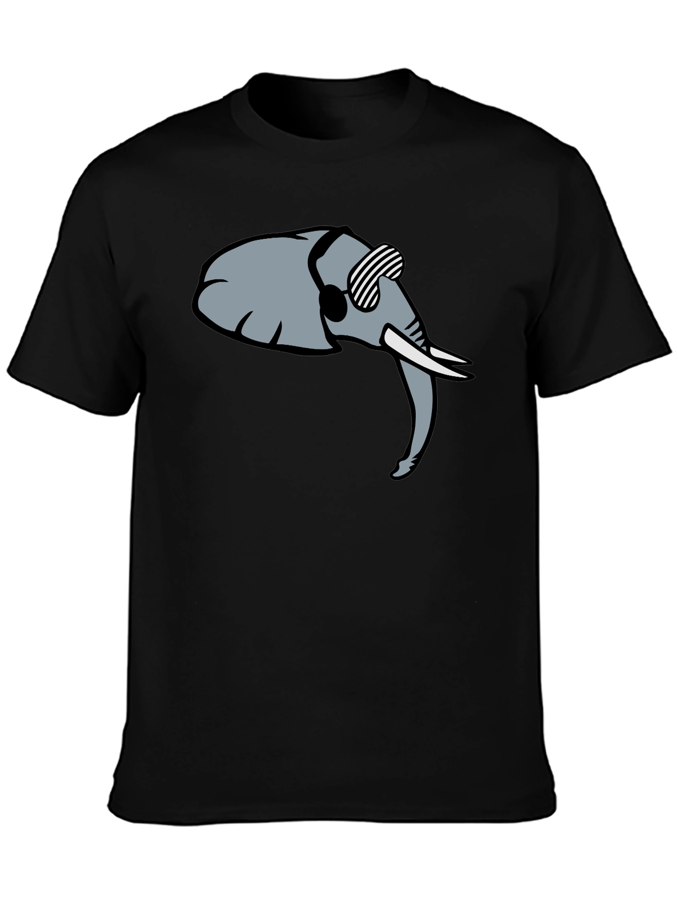 Cool Elephant Graphic Tee - Trendy Black Shirt