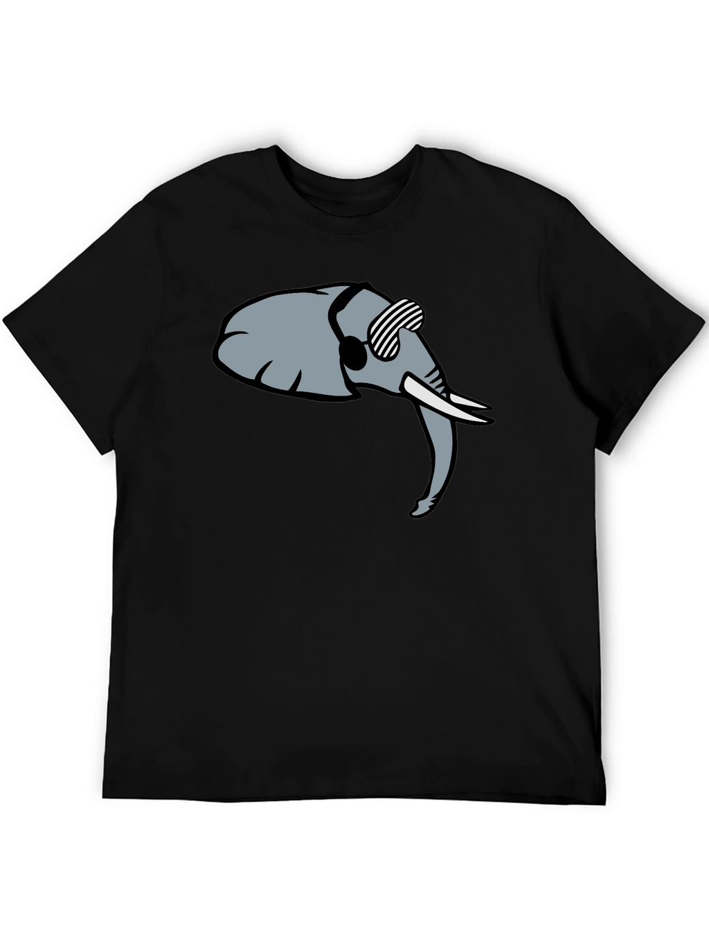 Cool Elephant Graphic Tee - Trendy Black Shirt