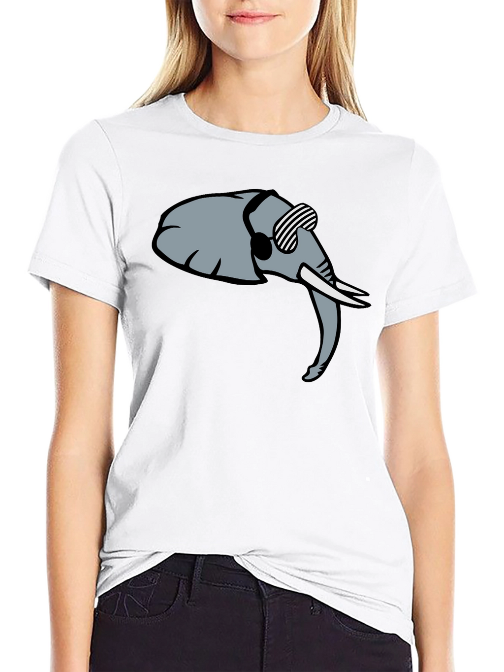 Cool Elephant Graphic Tee - Trendy Black Shirt