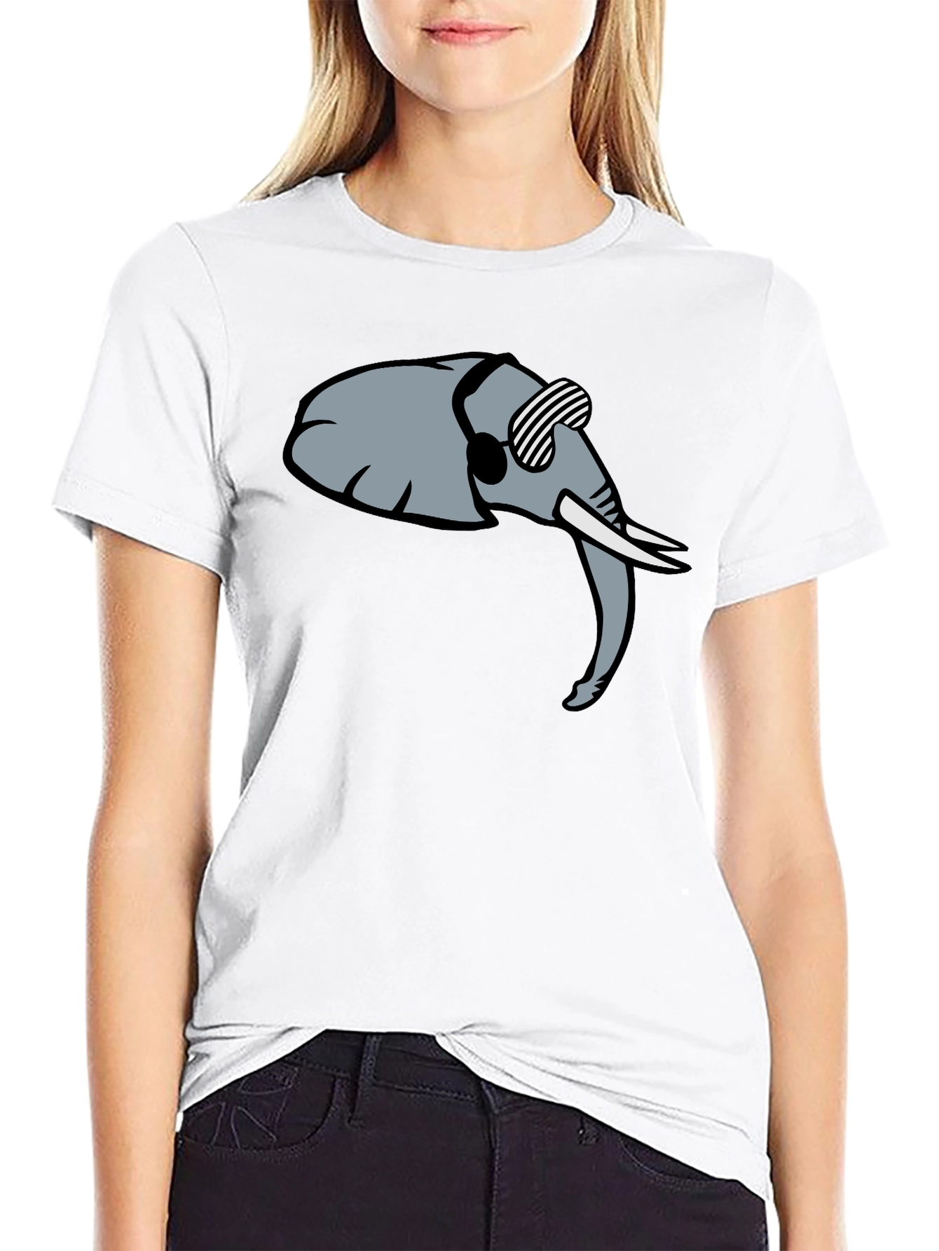 Cool Elephant Graphic Tee - Trendy Black Shirt