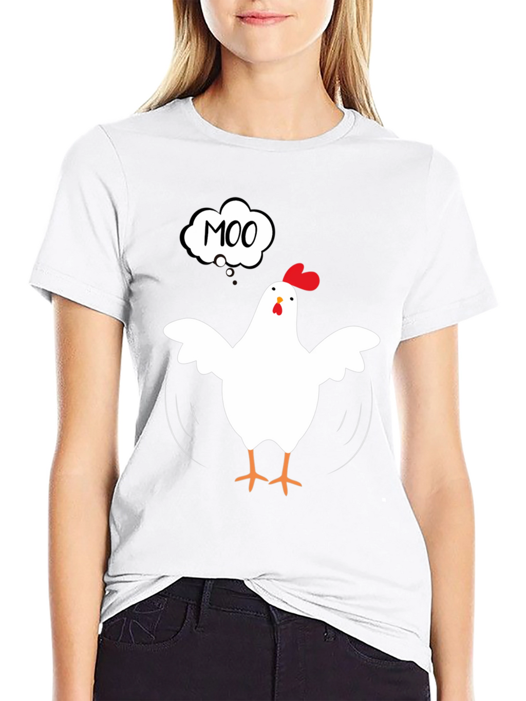 Moo Chicken T-Shirt - Funny Animal Tee