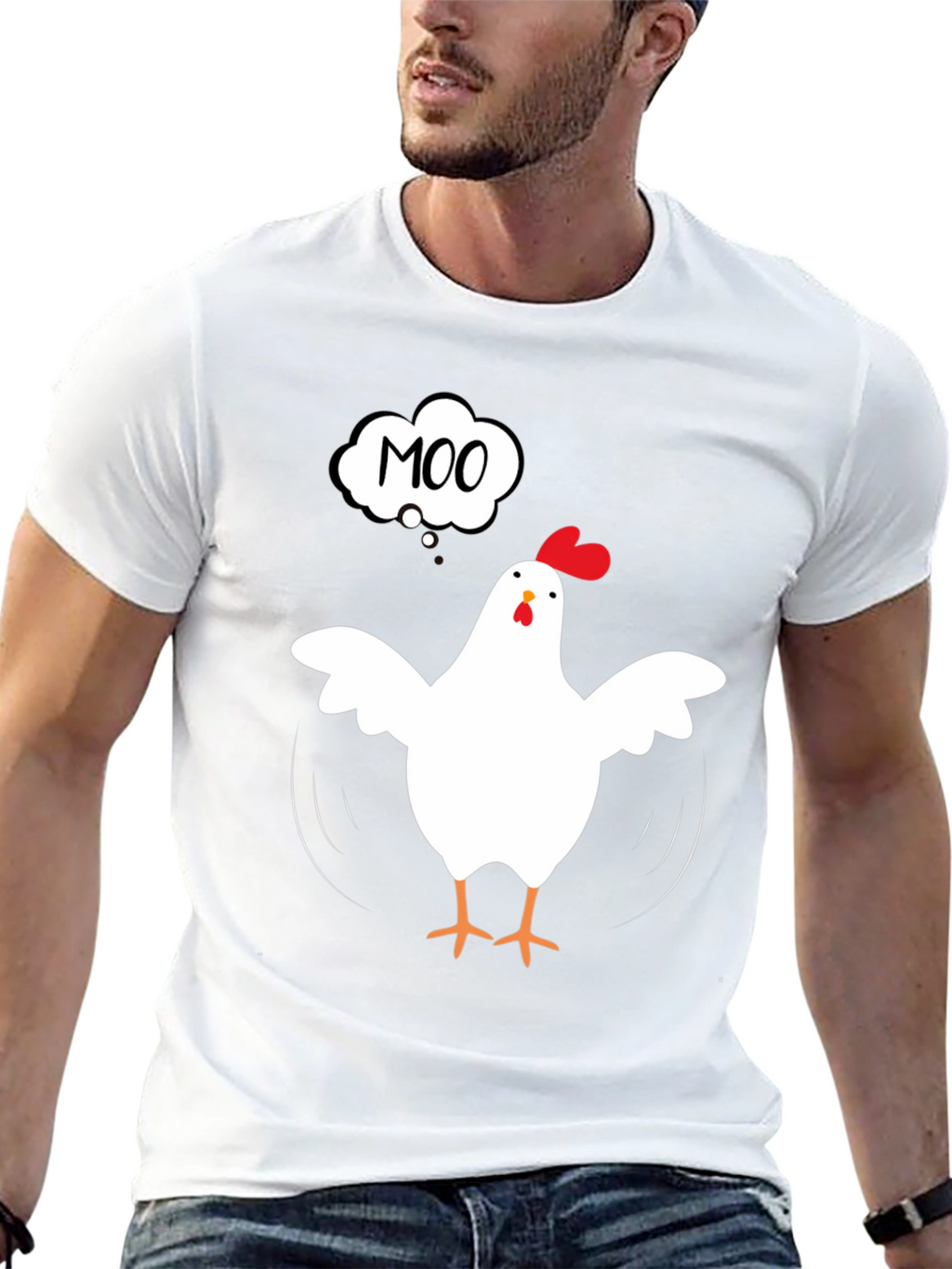 Moo Chicken T-Shirt - Funny Animal Tee