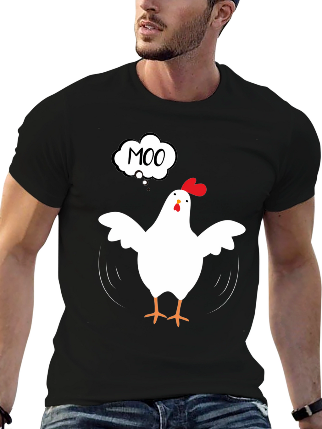 Moo Chicken T-Shirt - Funny Animal Tee