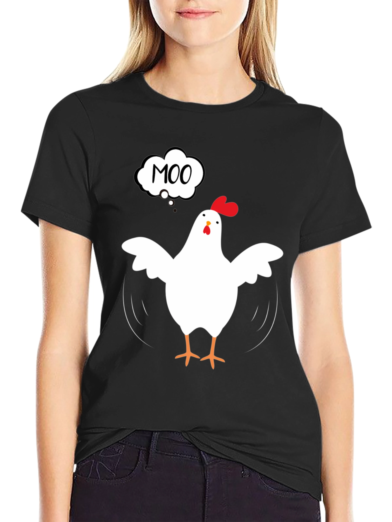 Moo Chicken T-Shirt - Funny Animal Tee