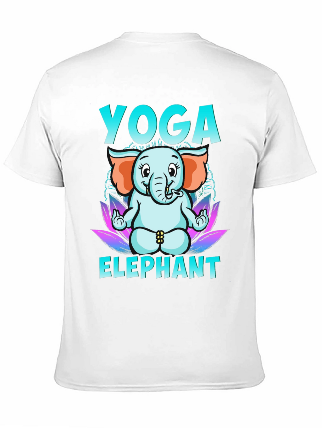 Yoga Elephant Graphic Tee - Black