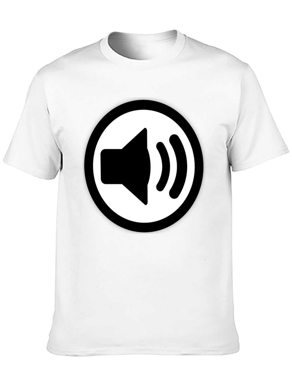 Speaker Icon Black T-Shirt