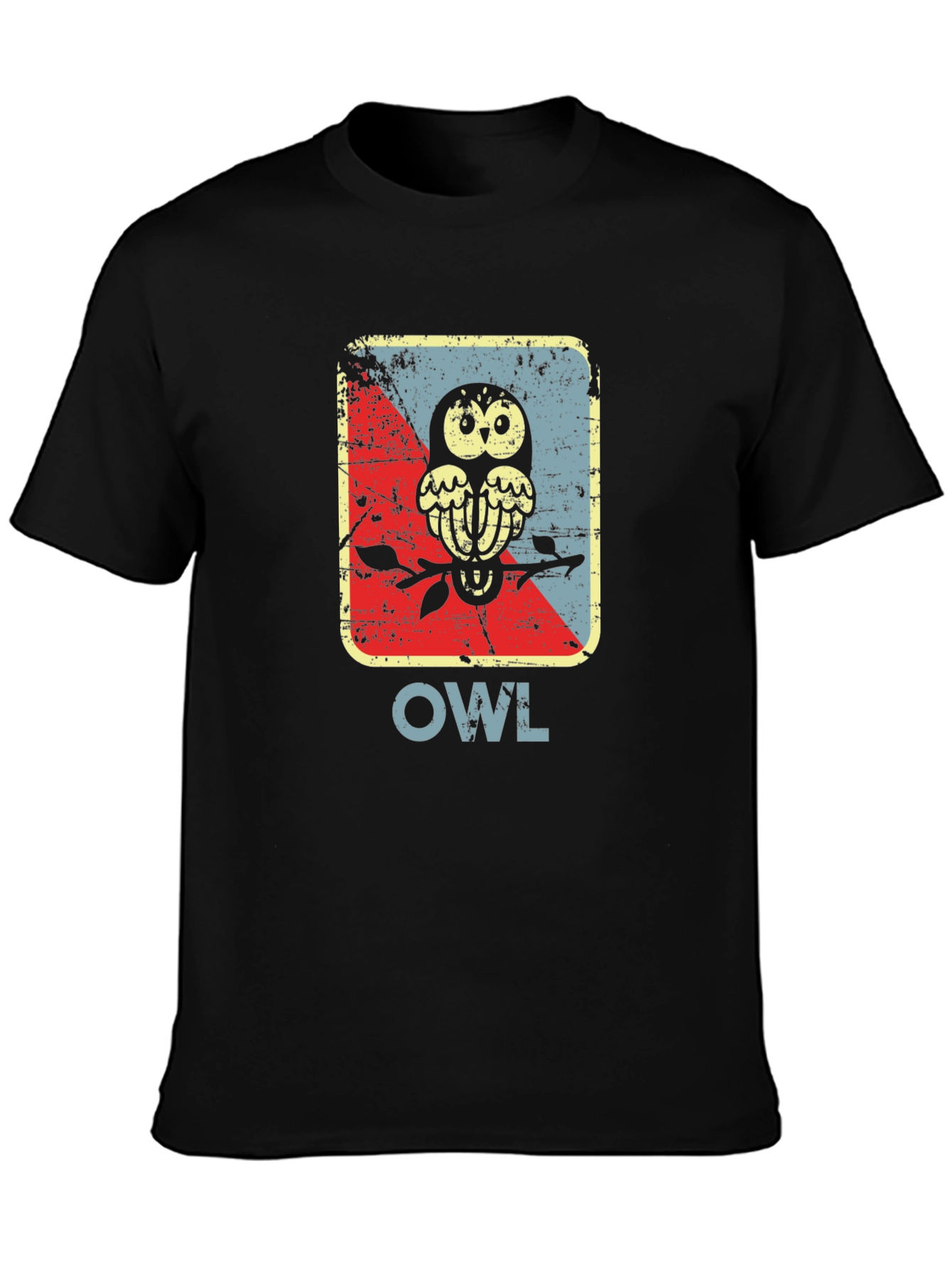 Vintage Owl Graphic Tee - Unique Bird Design