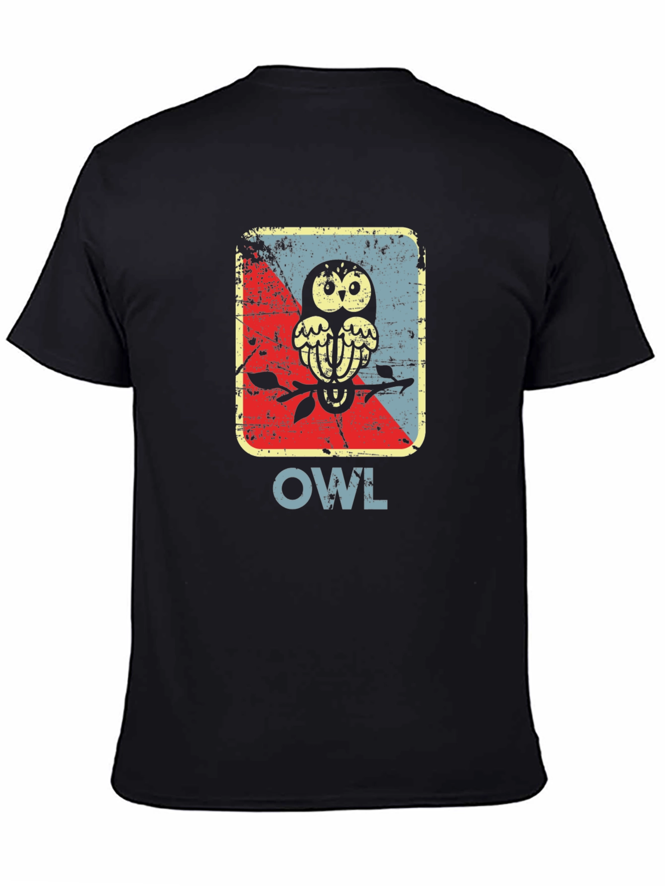 Vintage Owl Graphic Tee - Unique Bird Design
