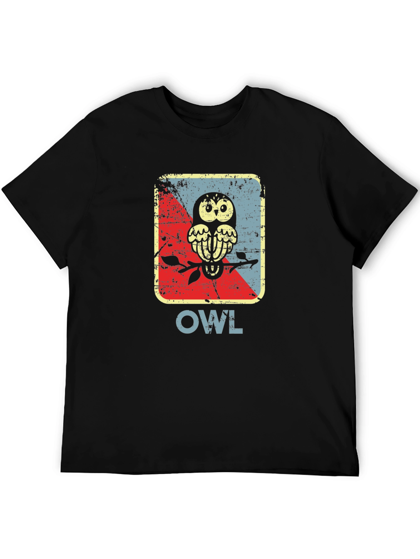 Vintage Owl Graphic Tee - Unique Bird Design