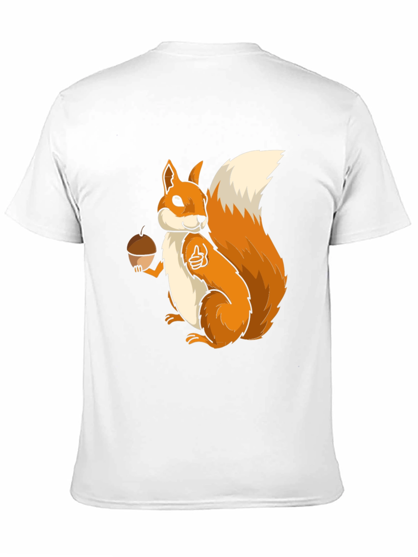Squirrel Graphic T-Shirt - Black Cotton Blend