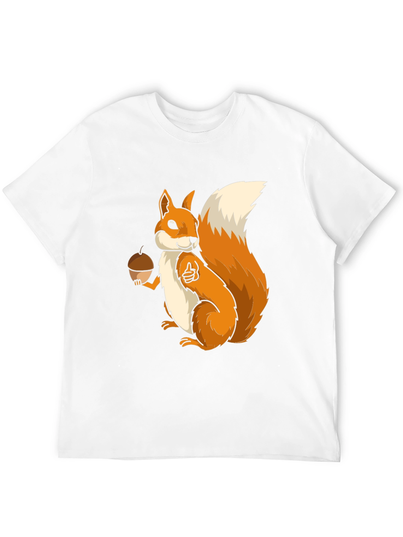 Squirrel Graphic T-Shirt - Black Cotton Blend