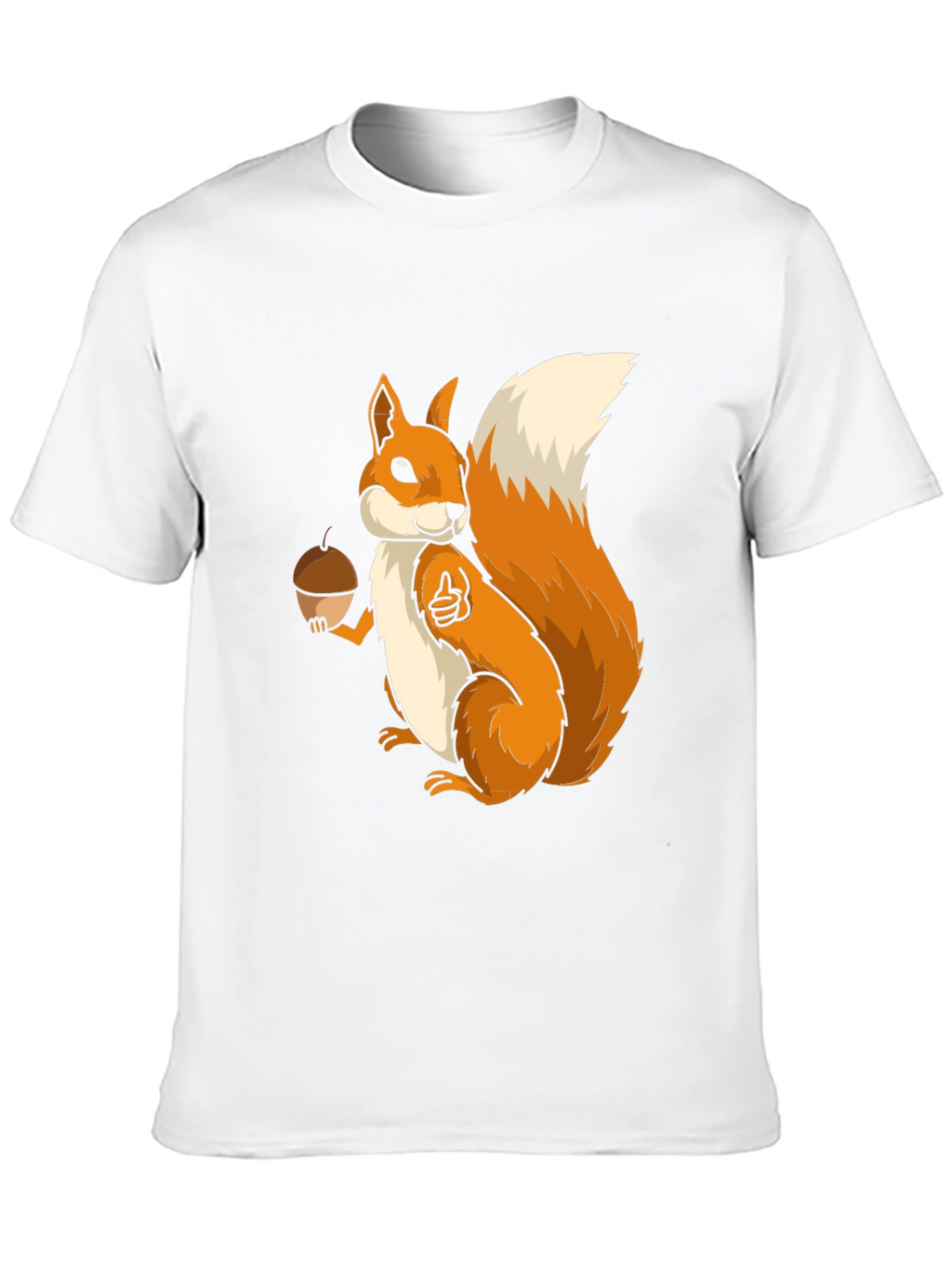 Squirrel Graphic T-Shirt - Black Cotton Blend
