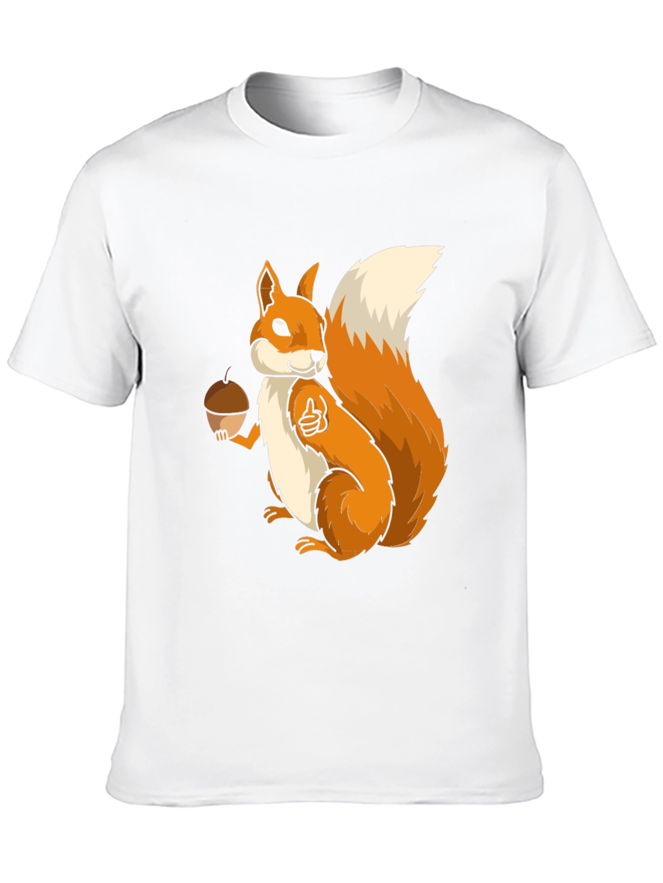 Squirrel Graphic T-Shirt - Black Cotton Blend