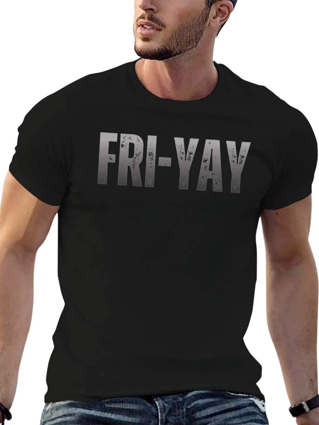 Fri-Yay Distressed Graphic Tee