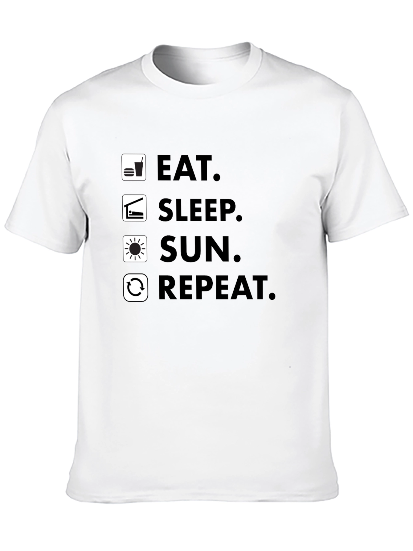 Eat Sleep Sun Repeat - Graphic T-Shirt