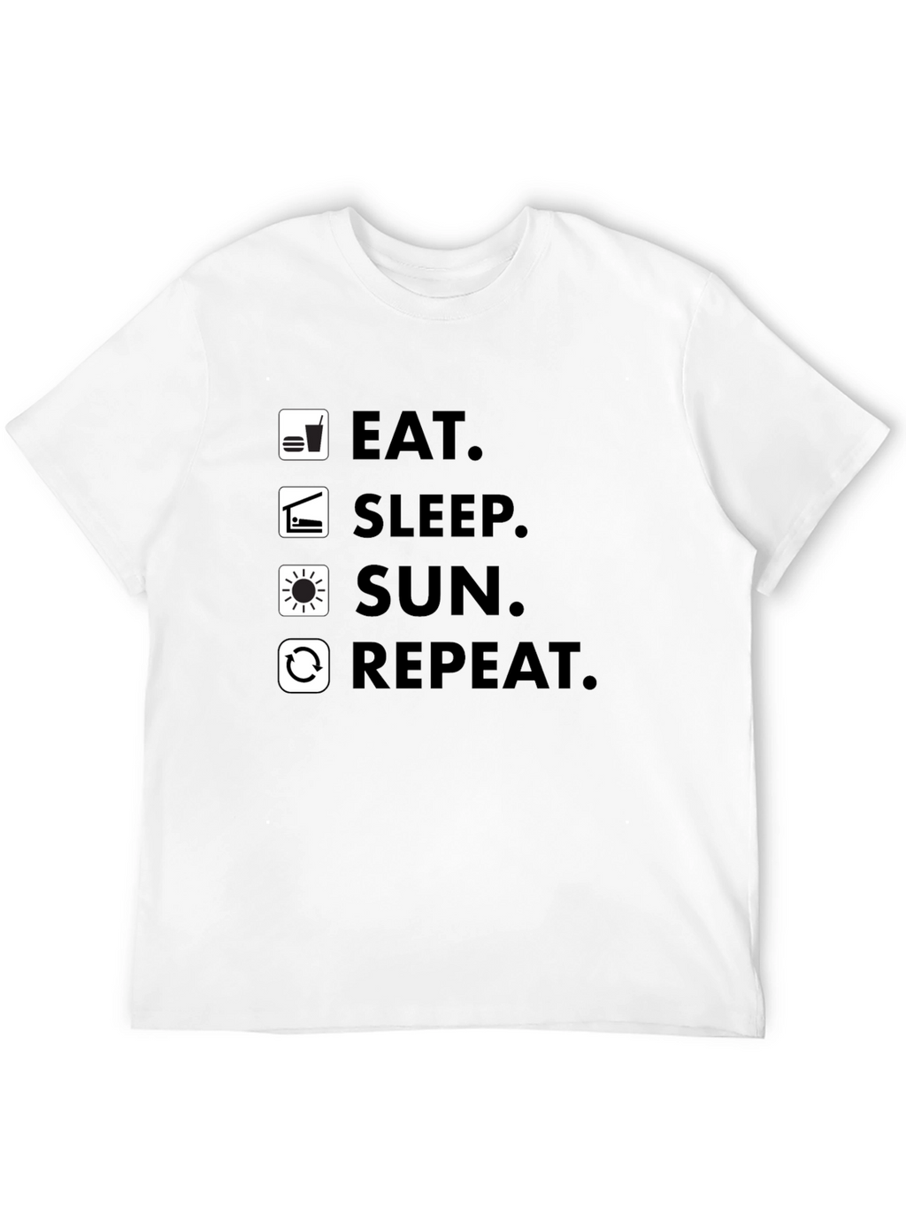 Eat Sleep Sun Repeat - Graphic T-Shirt