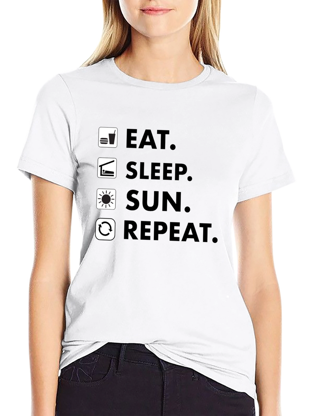Eat Sleep Sun Repeat - Graphic T-Shirt