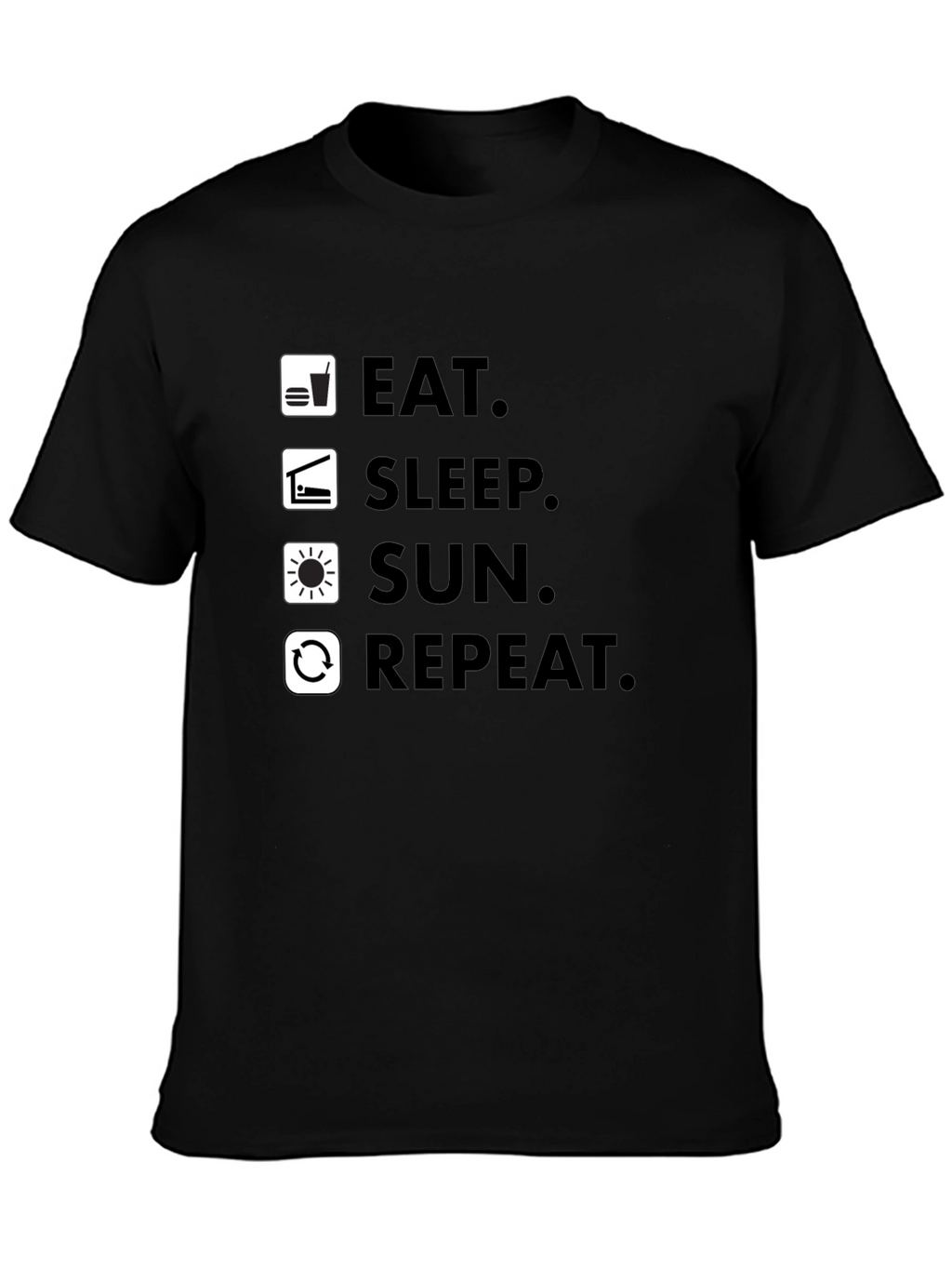 Eat Sleep Sun Repeat - Graphic T-Shirt