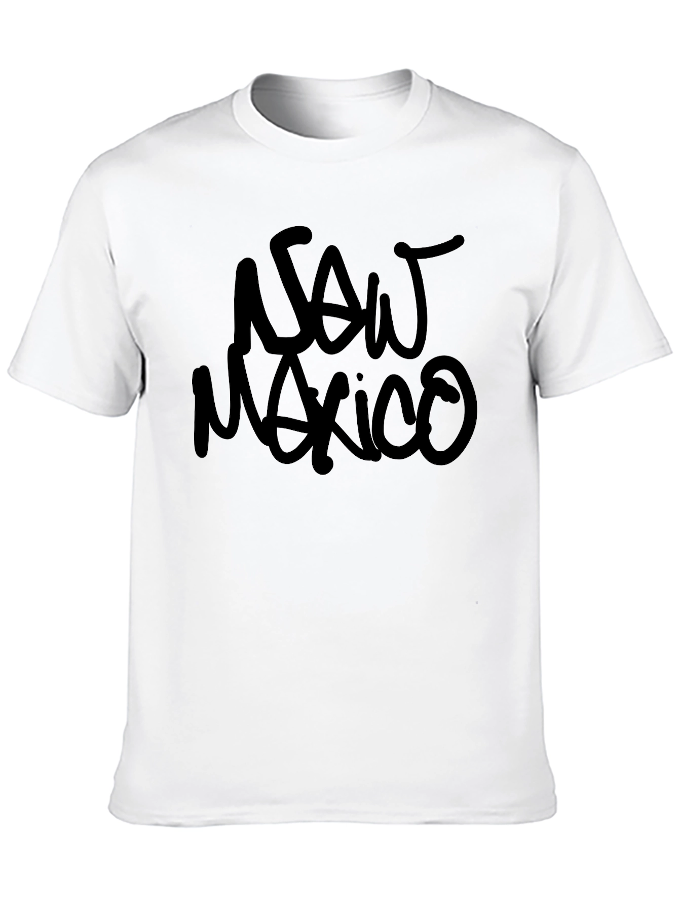 New Mexico Black Graphic Tee - Casual Style