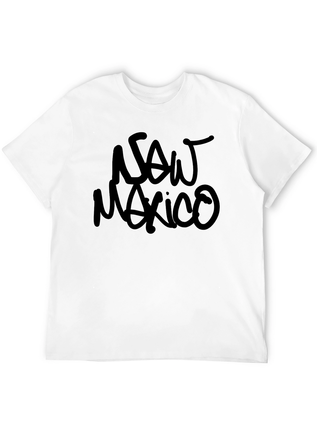 New Mexico Black Graphic Tee - Casual Style