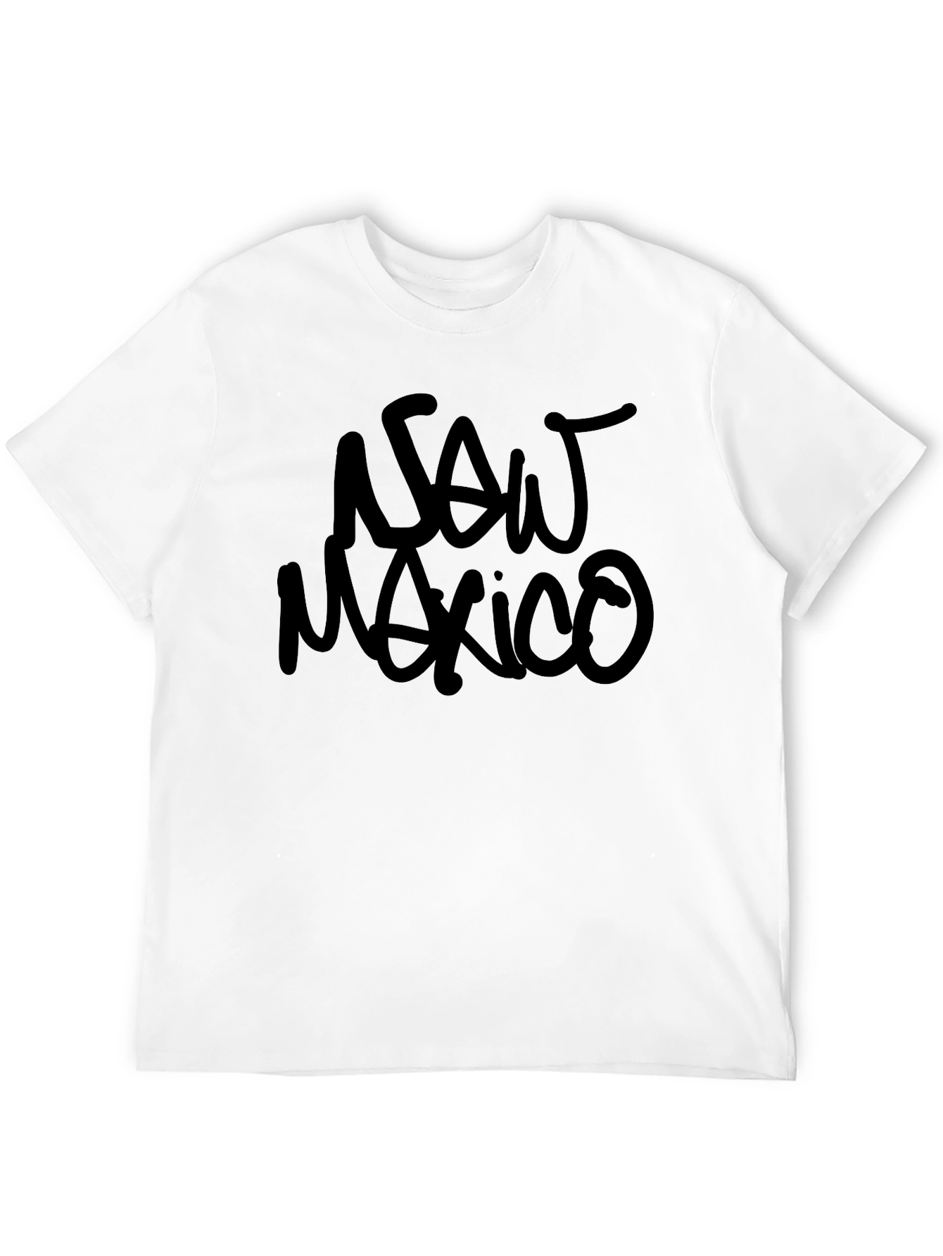 New Mexico Black Graphic Tee - Casual Style
