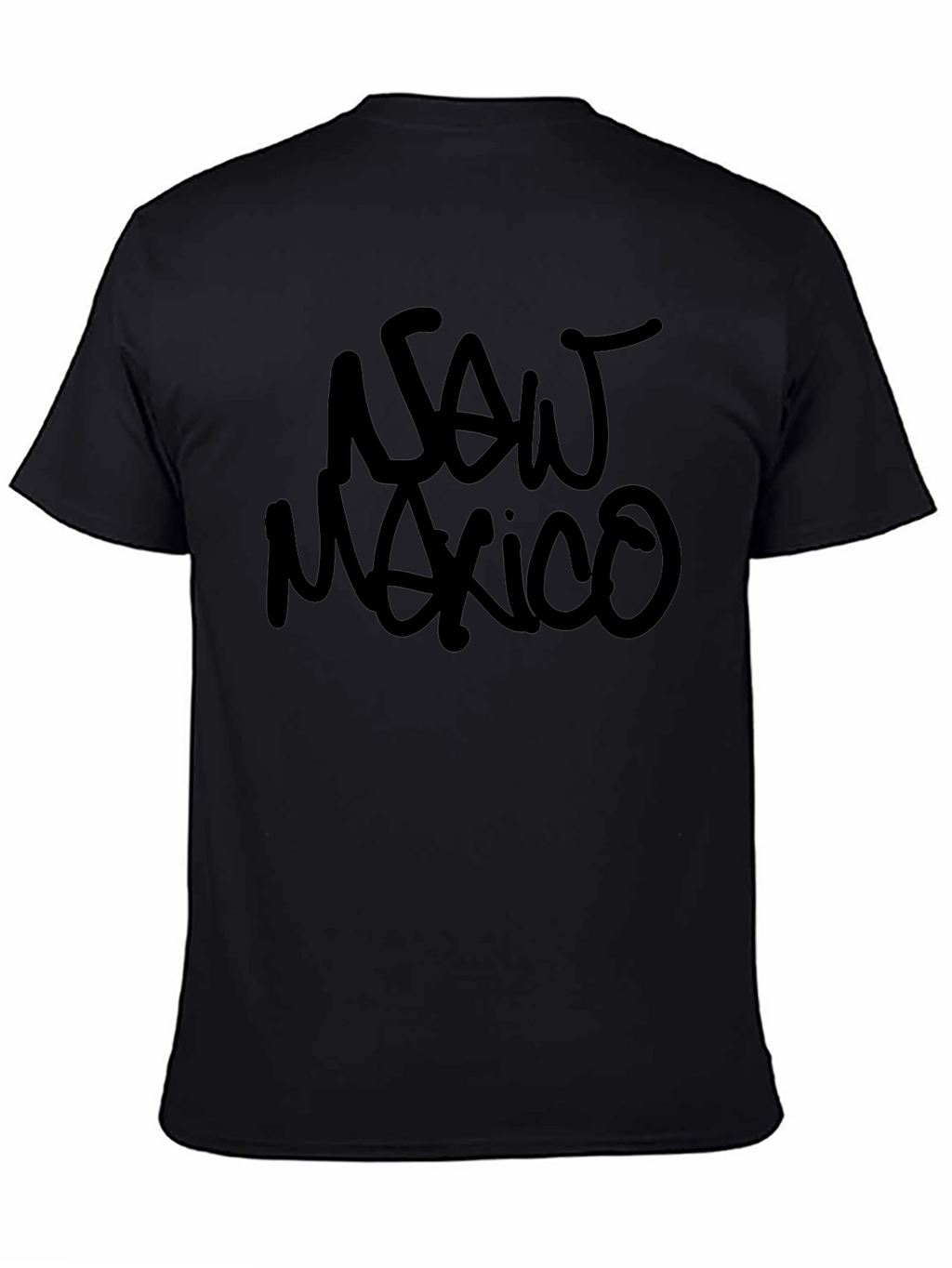 New Mexico Black Graphic Tee - Casual Style