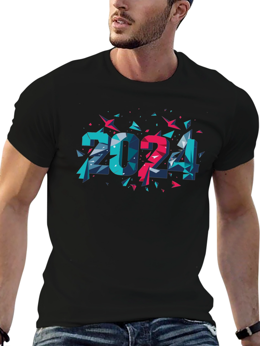 2024 Geometric Tee - Modern Graphic Design