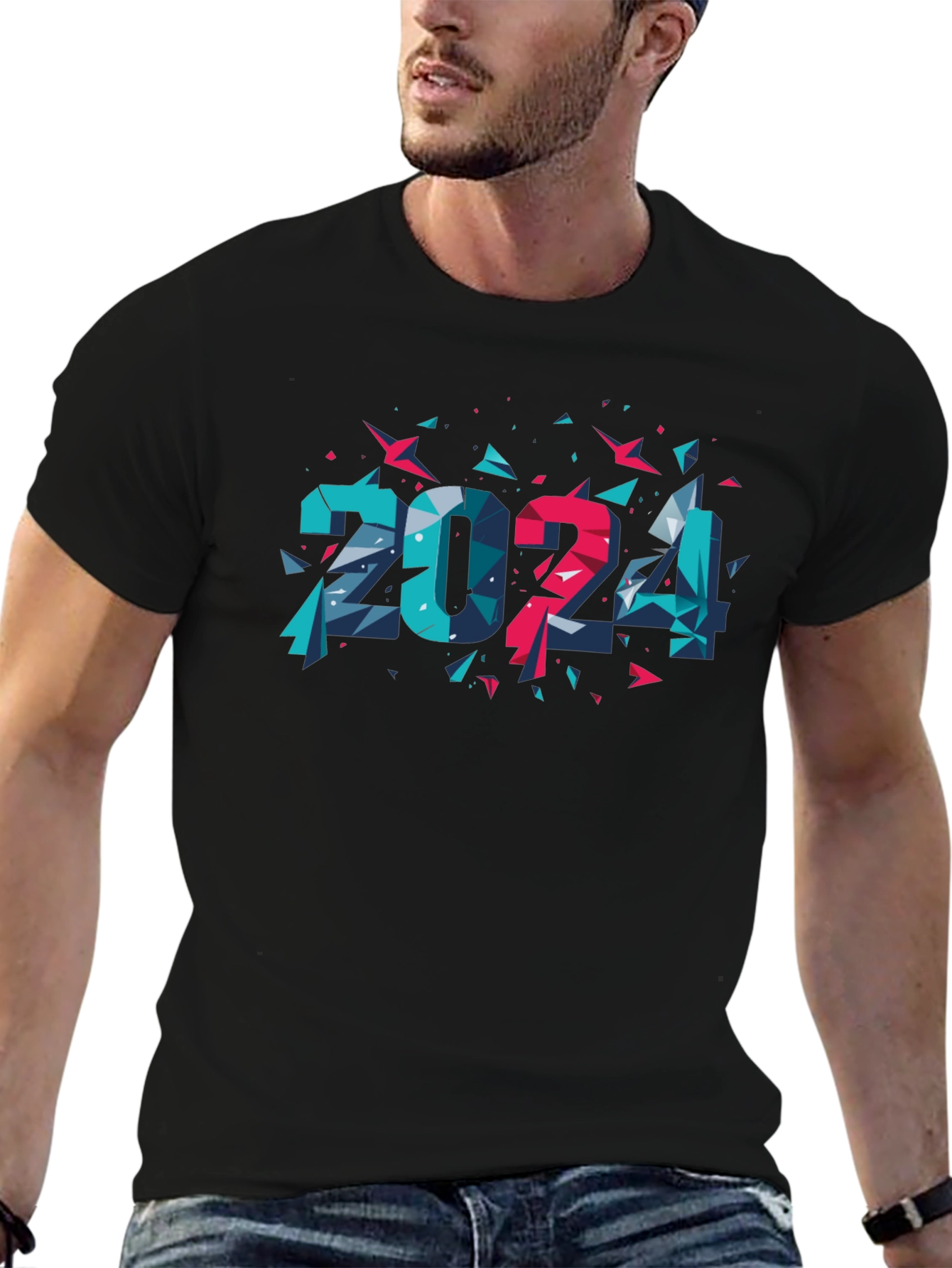 2024 Geometric Tee - Modern Graphic Design