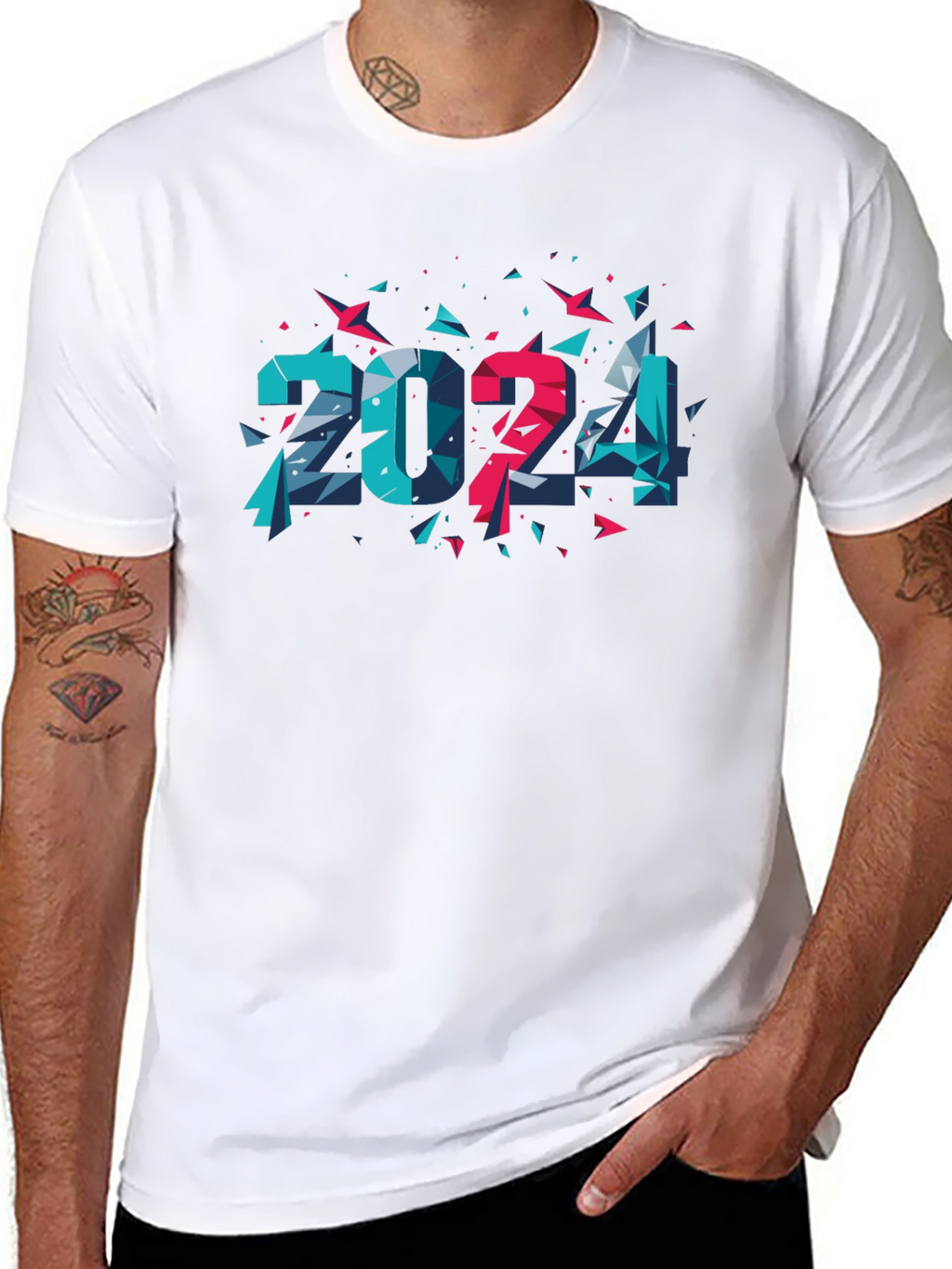 2024 Geometric Tee - Modern Graphic Design