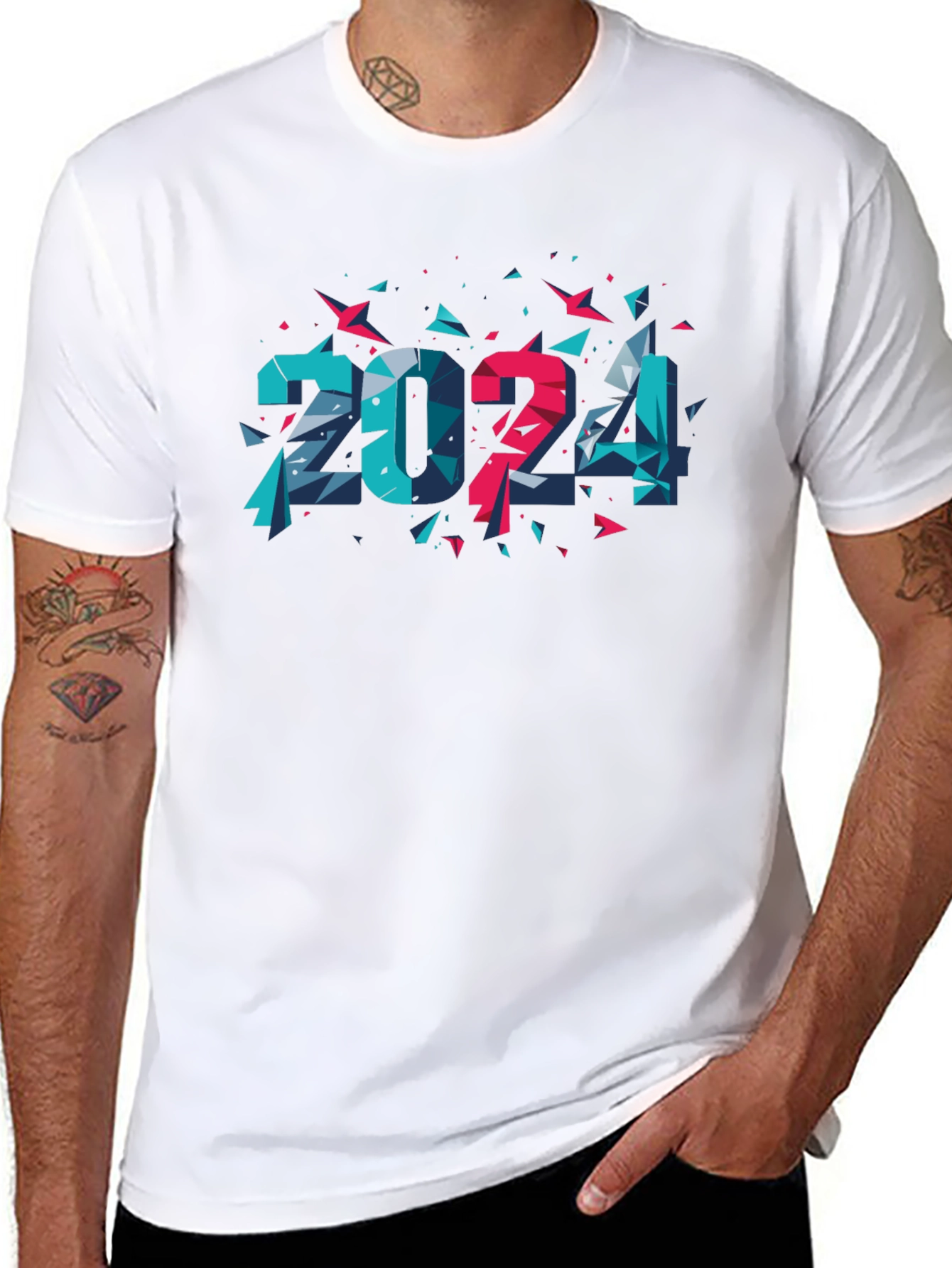 2024 Geometric Tee - Modern Graphic Design
