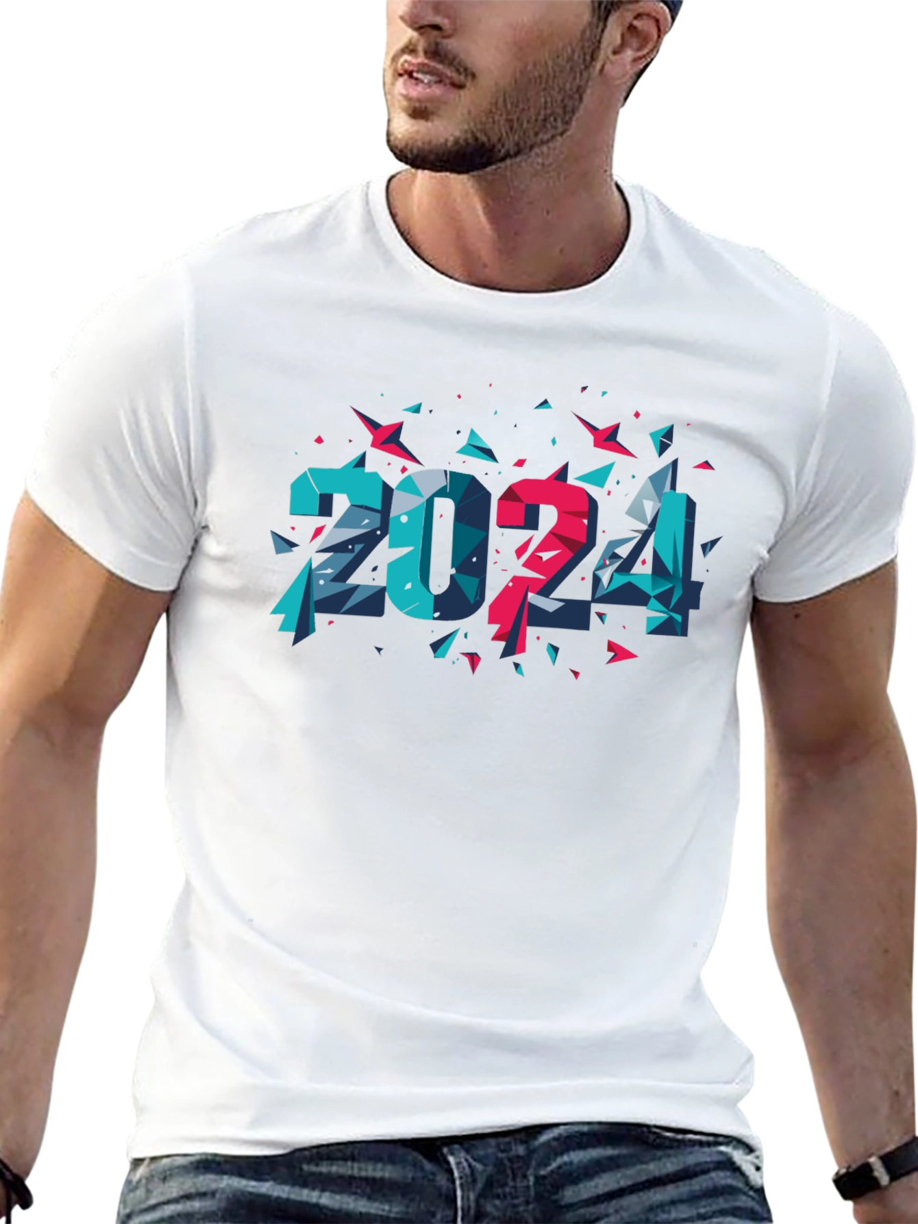2024 Geometric Tee - Modern Graphic Design