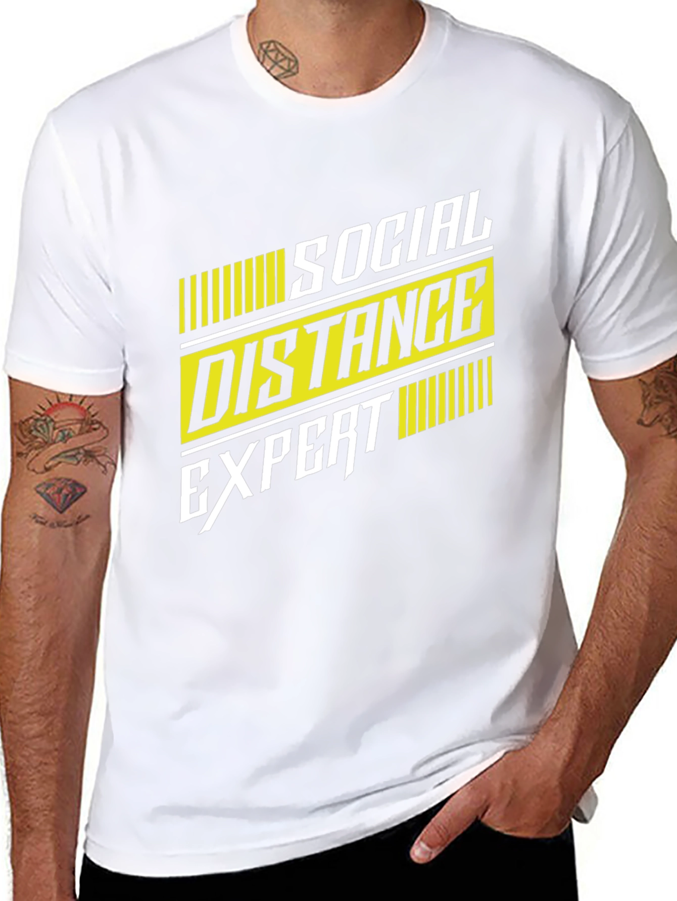 Social Distance Expert Graphic Tee - Black